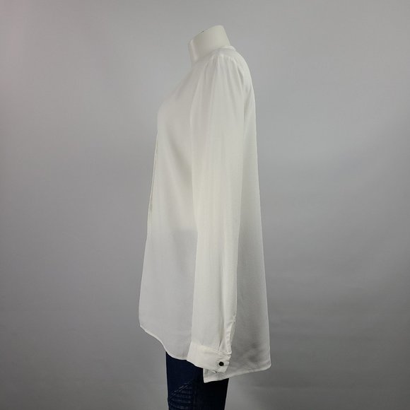 Le Chateau White Long Sleeve Top Size L NWT - Picture 5 of 11